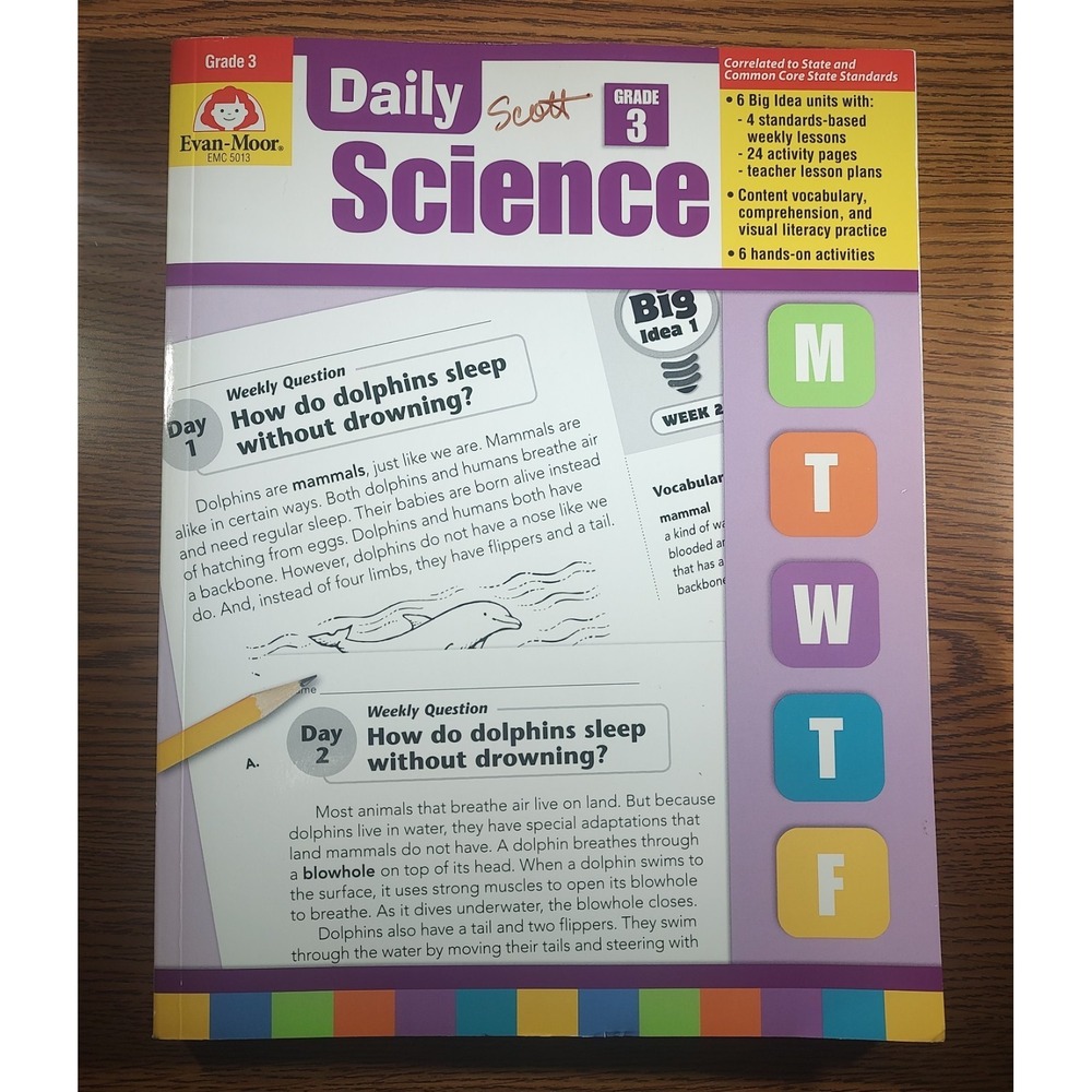 EVAN-MOOR EMC5013 Daily Science Book Grade 3